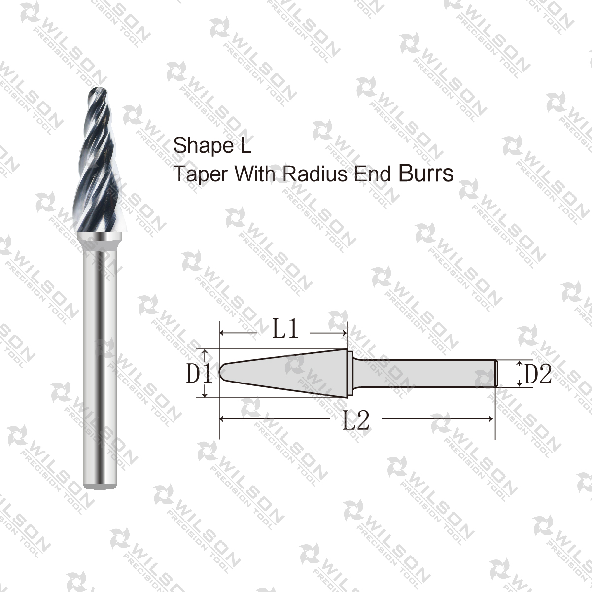 Shape L: Taper With Radius End - ALU Cut